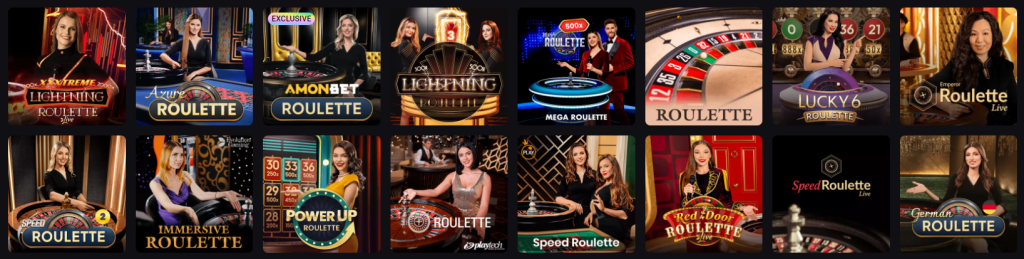 Amonbet live dealer games