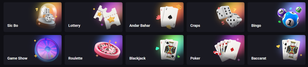 Amonbet live dealer games